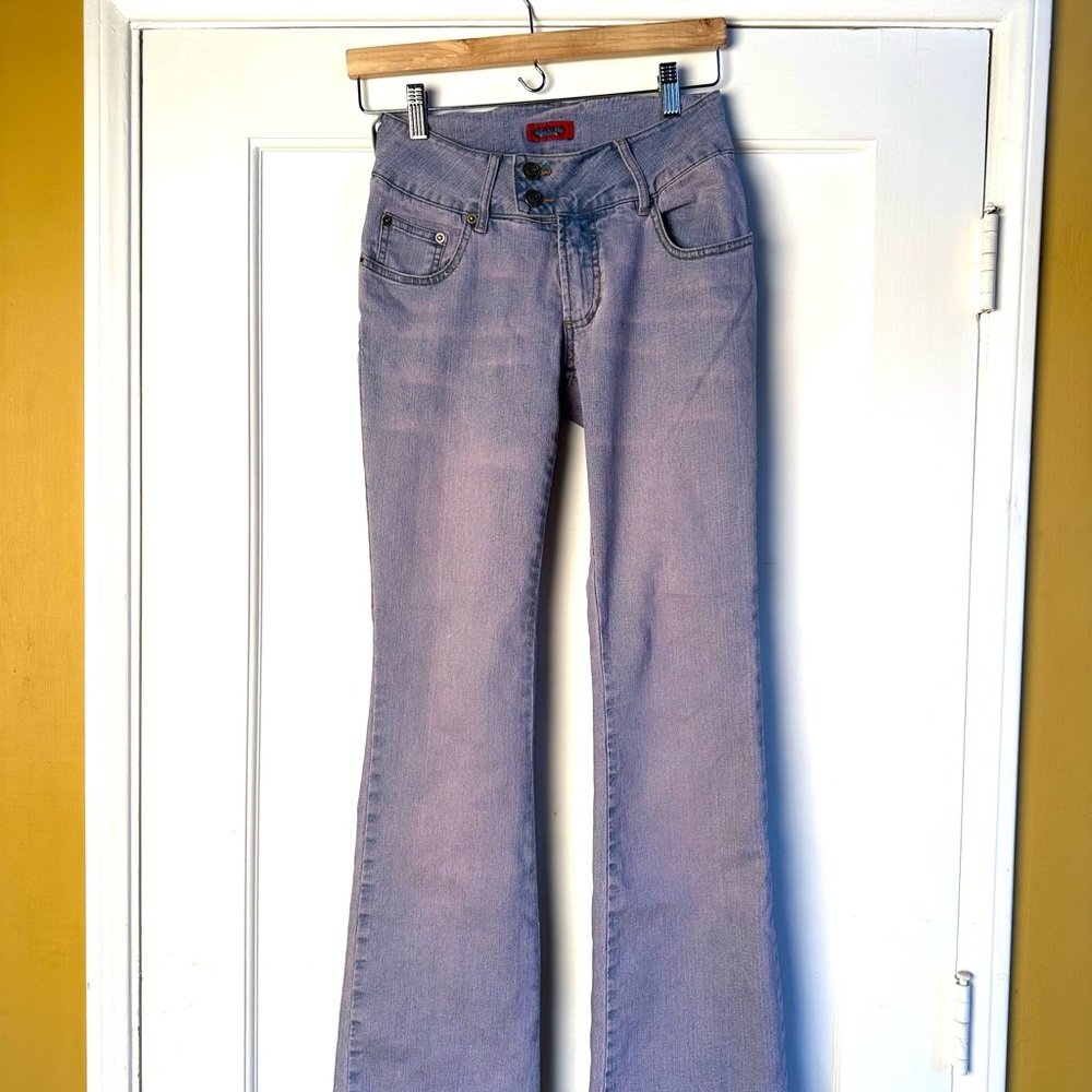 Vintage Light Wash Denim Flared Jeans